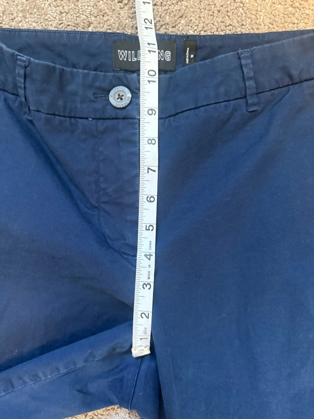 Wildfang The Essential Trouser Navy Blue Women’s Size 10 - Picture 12 of 13